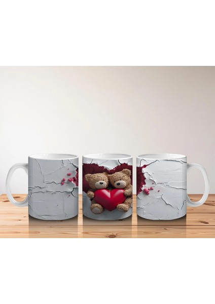 Kalpli Yastık Tutan Sevimli Ayıcıklar – Baskılı Kahve Kupası indirimleri