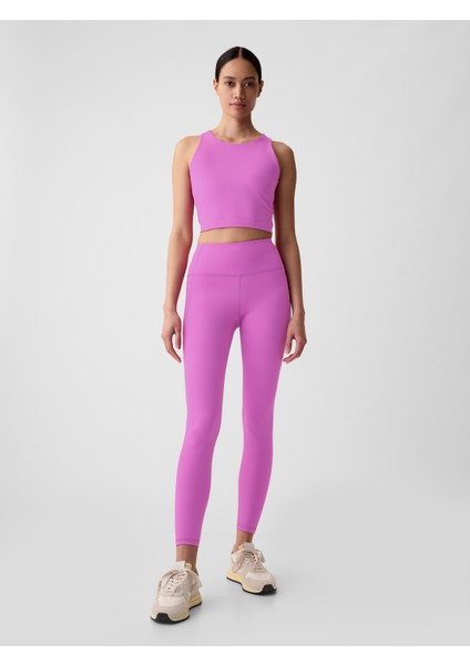 Kadın Pembe Halter Yaka Crop Spor Üst indirimleri