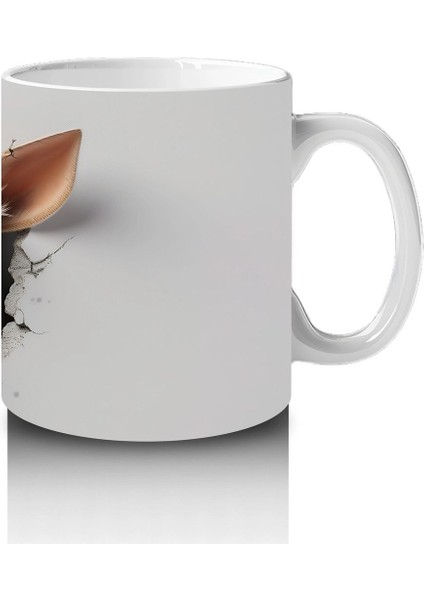 St. Patrick Şapkası Takmış Sevimli Geyik Yavrusu – Duvarı Delen 3D Kupa Tasarımı fırsatları