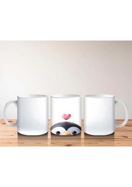 Kalp Balonu ile Penguen – Baskılı Kahve Kupası indirimleri