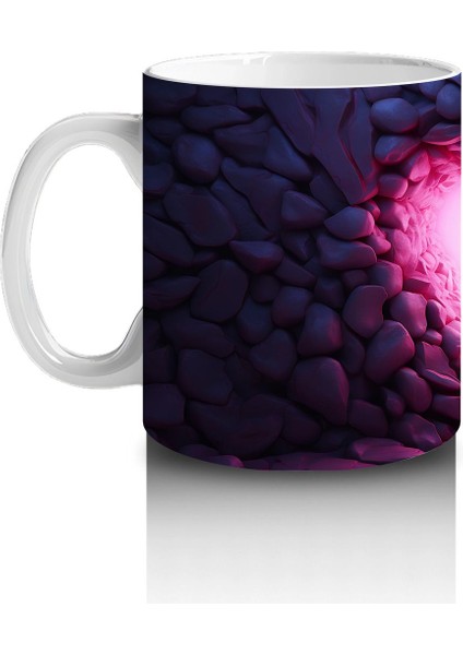 Pembe Işıklar Arasında Parlayan Kelebek – Baskılı Kahve Kupası fiyatları