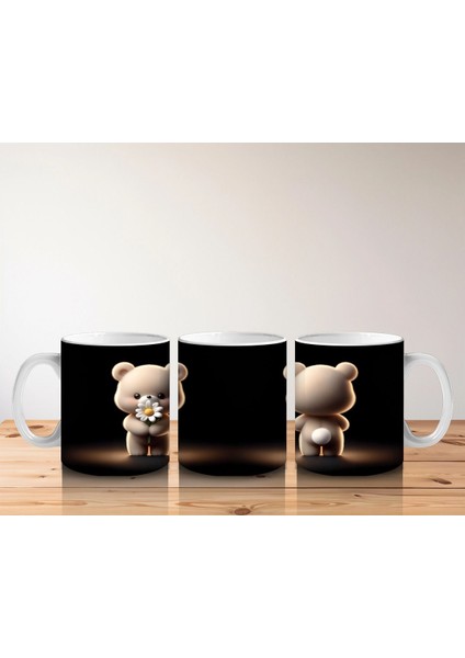 Sahne Işığında Arkası Dönük Peluş Ayı – Baskılı Kahve Kupası indirimleri