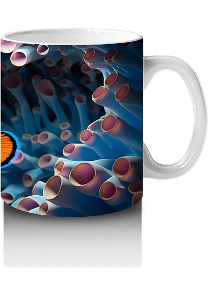 Dalgalar Içinde Neşeli Palyaço Balığı – Baskılı Kahve Kupası fırsatları