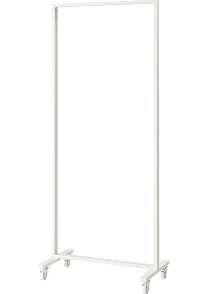 Mıttzon Panel Iskeleti 85 x 205 x 50 cm Beyaz Tekerlekli Ofis Düzenleyici
