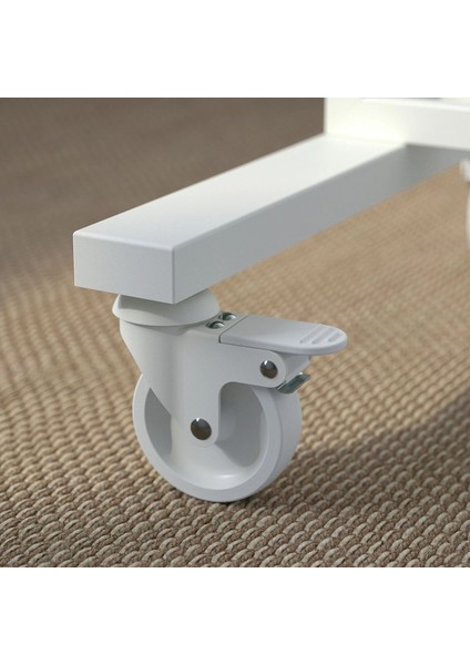 Mıttzon Panel Iskeleti 85 x 205 x 50 cm Beyaz Tekerlekli Ofis Düzenleyici modelleri