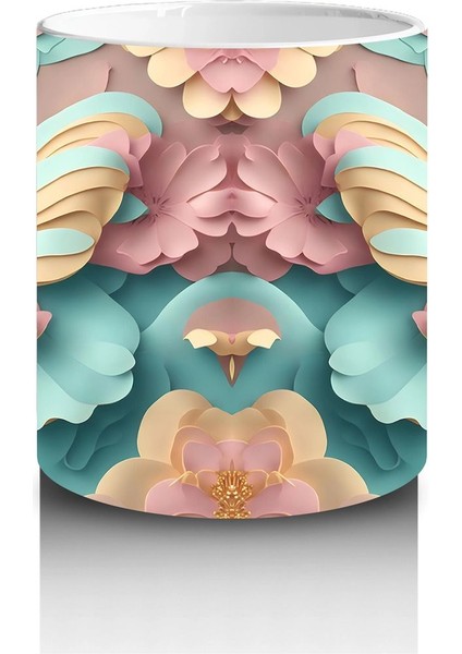 Mavi Arka Plan Üzerinde Çift Kelebek – Baskılı Kupa modelleri