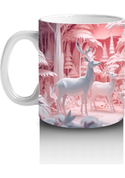 Kitaplık Önünde Oturan Meraklı Kedi – Baskılı Kahve Kupası fiyatları