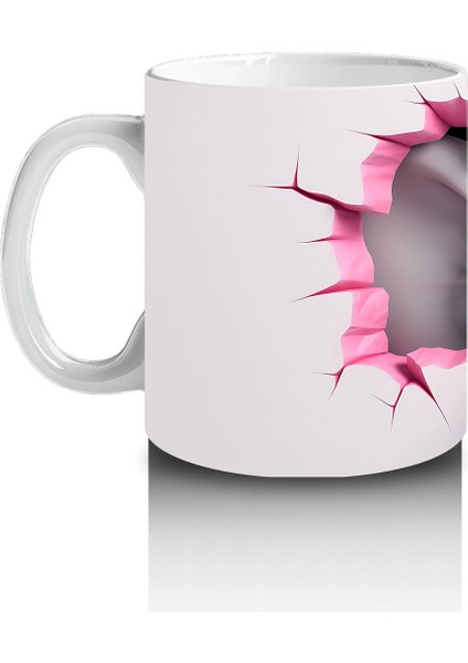 Kalpli Fon Üzerinde Sevimli Fil Maskot – Baskılı Kahve Kupası fiyatları