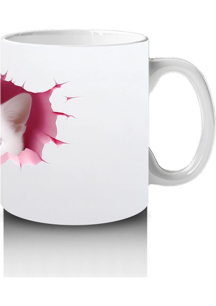 Pembe Kalplerle Süslenmiş Ikiz Kedi Yavruları – Baskılı Kahve Kupası fırsatları