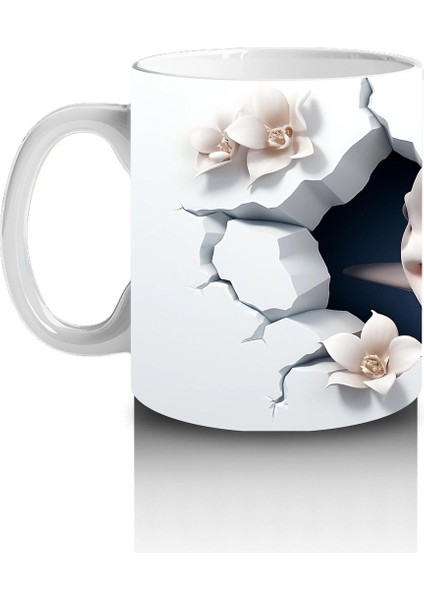 Çatlak Duvar Arasında Sinsi Köpekbalığı – Baskılı Kahve Kupası fiyatları