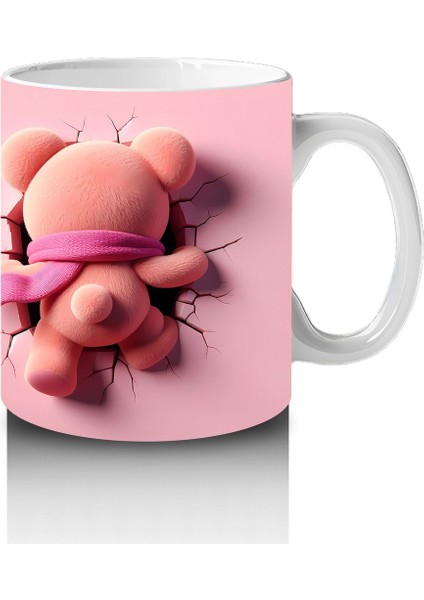 Gözlüklü Sevimli Kız Maskotu – Baskılı Kahve Kupası fırsatları