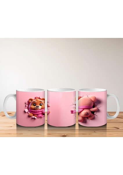 Gözlüklü Sevimli Kız Maskotu – Baskılı Kahve Kupası indirimleri