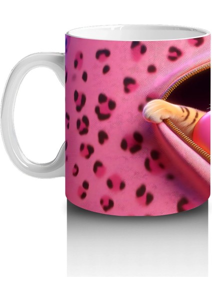 Kalp Desenli Battaniyeye Sarılmış Sevimli Kediler – Baskılı Kahve Kupası fiyatları