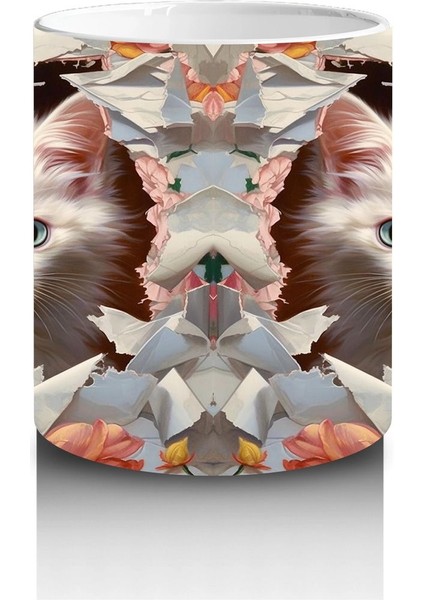 Çiçekler Arasında Yavru Kediler – Baskılı Kahve Kupası modelleri