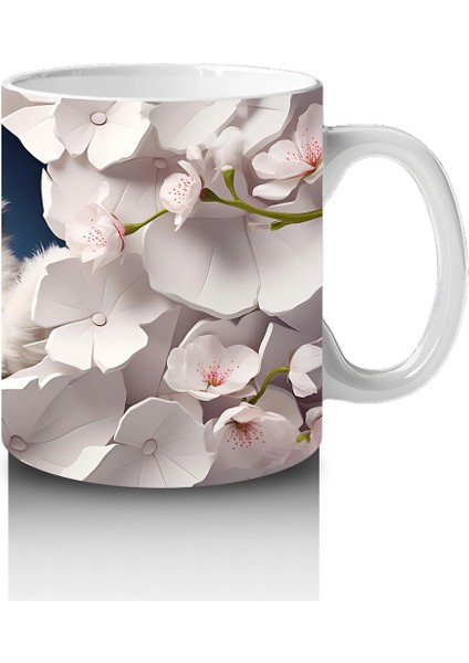 Kiraz Çiçeği Detaylı Sevimli Baykuş – Baskılı Kahve Kupası fırsatları