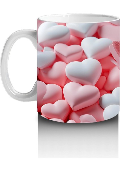 Kalplerin Arasında Uçan Şeffaf Kanatlı Kelebek – Baskılı Kahve Kupası fiyatları