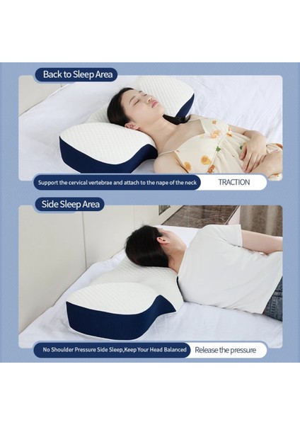 Premium Ortopedik Hafızalı Köpük Yastık | Ergonomik Boyun Desteği | Yan ve Sırt Üstü Uyuyanlar Için | Konforlu ve Destekleyici Uyku Yastığı modelleri