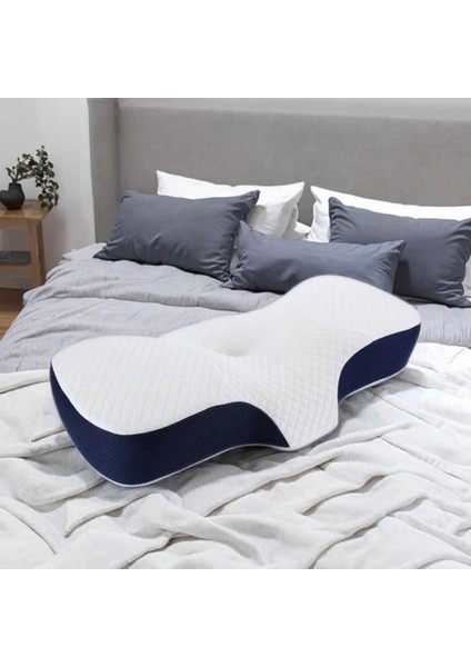 Premium Ortopedik Hafızalı Köpük Yastık | Ergonomik Boyun Desteği | Yan ve Sırt Üstü Uyuyanlar Için | Konforlu ve Destekleyici Uyku Yastığı indirimleri