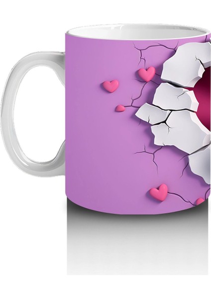 Mor Kalpli Çatlaktan Bakan Sevimli Su Aygırı – Baskılı Kahve Kupası fiyatları