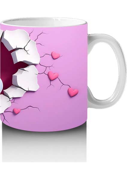 Mor Kalpli Çatlaktan Bakan Sevimli Su Aygırı – Baskılı Kahve Kupası fırsatları