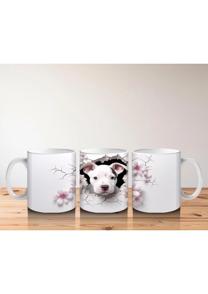 Çiçekli Dikenler Arasında Sevimli Köpek – Baskılı Kahve Kupası indirimleri