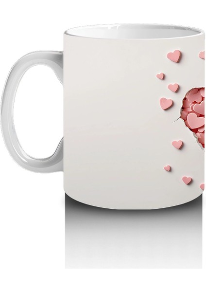 Kalp Yağmuru Altında Tatlı Yavru Köpek – Baskılı Kahve Kupası fiyatları