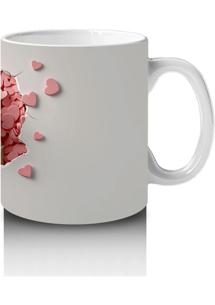 Kalp Yağmuru Altında Tatlı Yavru Köpek – Baskılı Kahve Kupası fırsatları