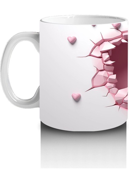 Kalpli Çatlakta Uçan Pembe Geyik – Baskılı Kahve Kupası fiyatları