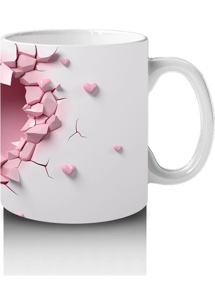 Kalpli Çatlakta Uçan Pembe Geyik – Baskılı Kahve Kupası fırsatları