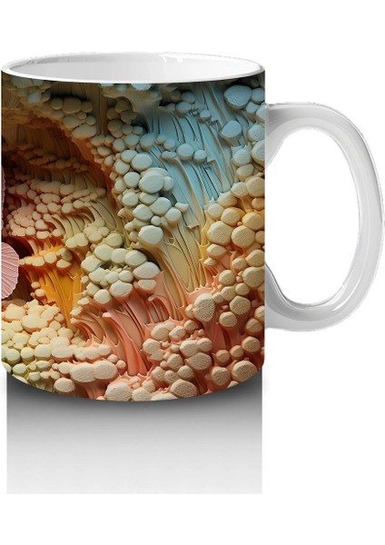 Yapraksı Dokular Üzerinde Tek Kelebek – Baskılı Kahve Kupası fırsatları