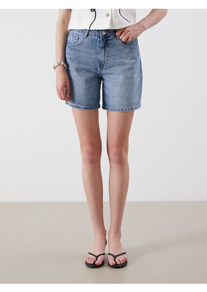 Yeni Sezon Dar Fit Kadin Jean Sort - S5RC66Z8 fiyatları