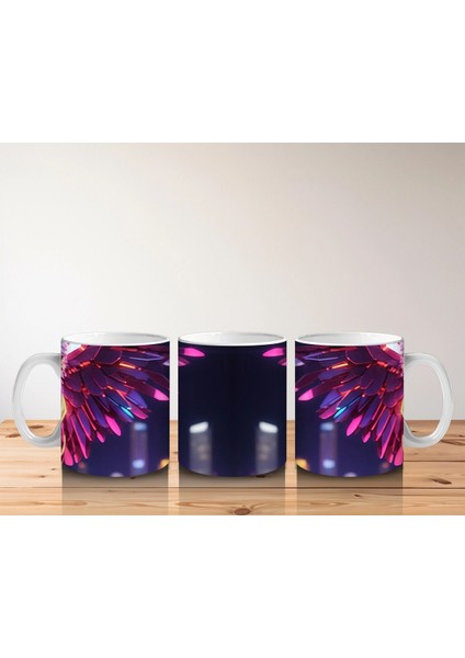 Renkli Neon Işıklarla Dans Eden Kediler – Baskılı Kahve Kupası indirimleri