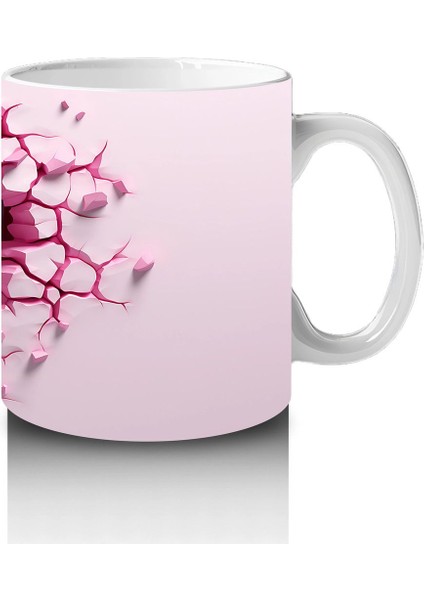 Pembe Kalpler Arasında Bakan Gri Maymun – Baskılı Kahve Kupası fırsatları