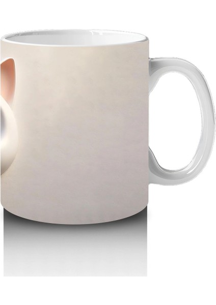 Duvar Arasından Bakan Sevimli Kedi Kafası - Baskılı Kahve Kupası fırsatları