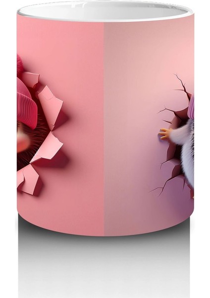 Pembe Elbiseli Oyuncak Kirpi – Baskılı Kahve Kupası modelleri