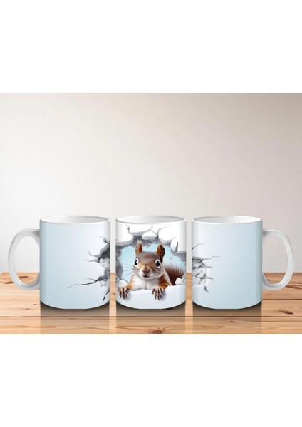 Çatlak Duvar Arasında Yavru Sincap – Baskılı Kahve Kupası indirimleri