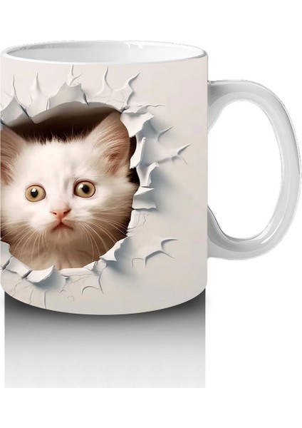 Yavru Kediler Kırık Duvar Arasında – Baskılı Kahve Kupası fırsatları