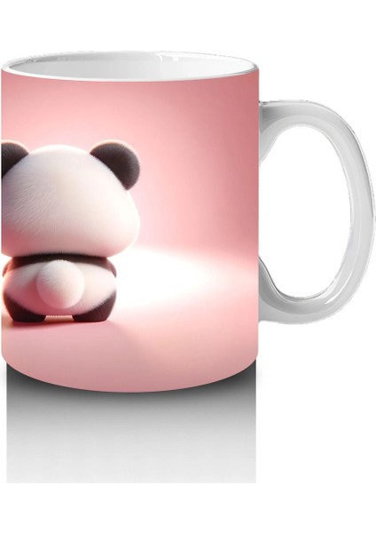 Ön ve Arka Yüzüyle Sevimli Panda Karakteri – Baskılı Kahve Kupası fırsatları