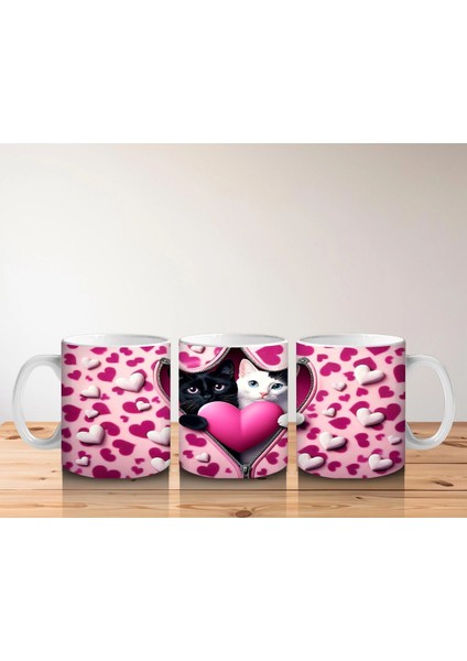 Leopar Desenli Kalpli Kedi – Baskılı Kahve Kupası indirimleri