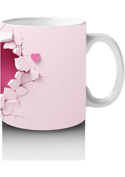 Kalpli Duvar Arasında Beyaz Kedi Yavrusu – Baskılı Kahve Kupası fırsatları