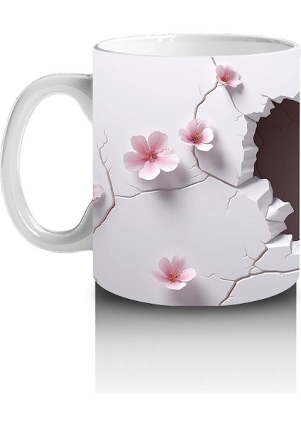 Kiraz Çiçekleriyle Çevrelenmiş Baykuş – Baskılı Kupa fiyatları