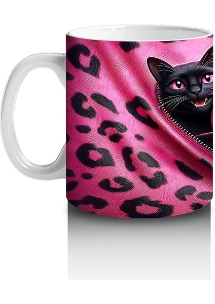 Gri Tüylü Kediler Arasında Kalpli Peluş – Baskılı Kahve Kupası fiyatları