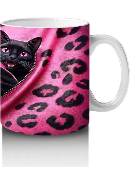 Gri Tüylü Kediler Arasında Kalpli Peluş – Baskılı Kahve Kupası fırsatları