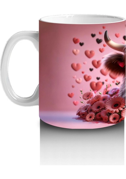 Kalpli Desenli Sevimli Boğa Figürü – Baskılı Kupa fiyatları