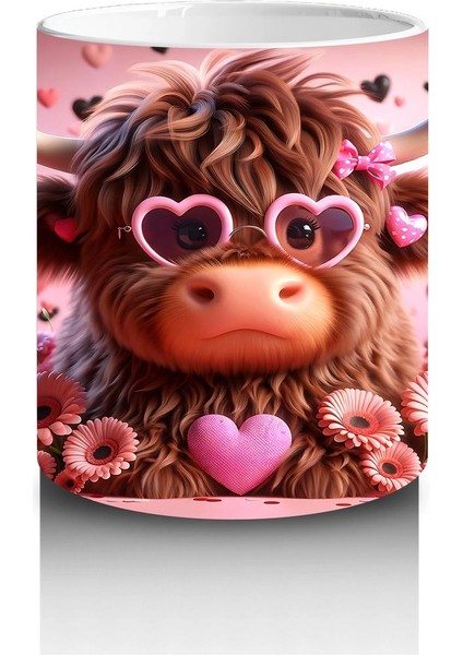 Kalpli Desenli Sevimli Boğa Figürü – Baskılı Kupa modelleri