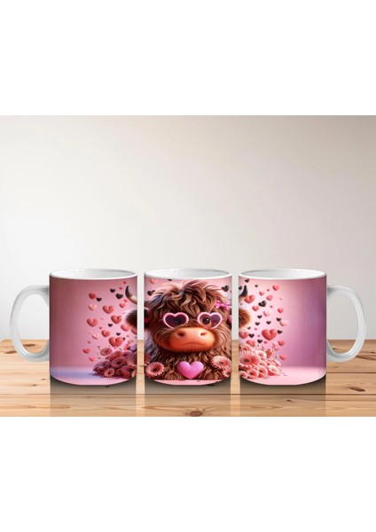 Kalpli Desenli Sevimli Boğa Figürü – Baskılı Kupa indirimleri