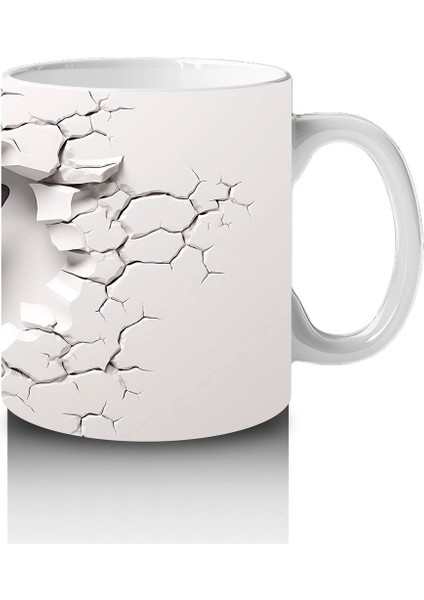 Çatlak Duvarda Parlayan Pembe Kelebek – Baskılı Kahve Kupası fırsatları