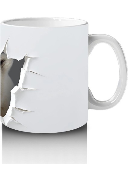 Duvarı Delen Kutup Ayısı – Baskılı Kahve Kupası fırsatları