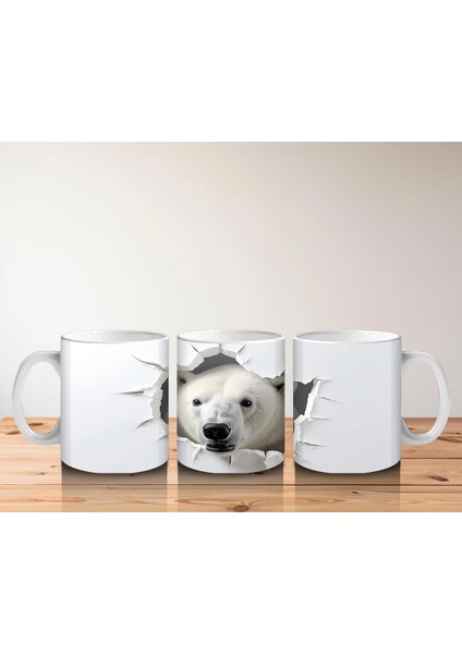 Duvarı Delen Kutup Ayısı – Baskılı Kahve Kupası indirimleri