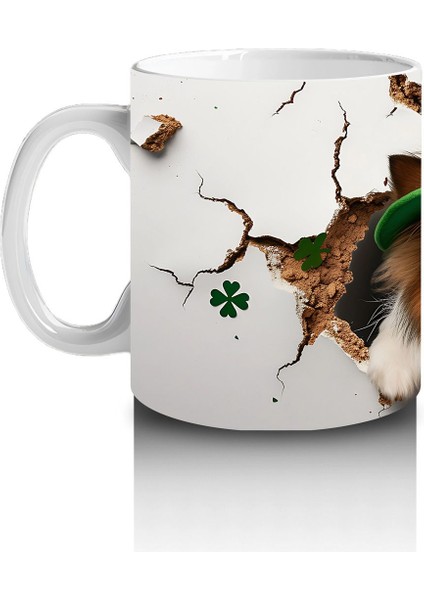 Şapkalı Köpek ve Bahar Yaprakları – Baskılı Kahve Kupası fiyatları